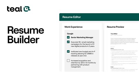 Teal Resume Builder - TalentGenius AI Toolbox