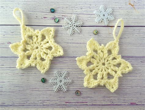 How to crochet a Snowflake Ornament - Crafting on the Fly