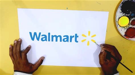 How to draw the Walmart logo #3 - YouTube