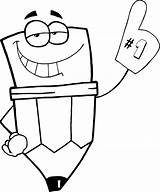 Cute pencil clipart Black And White 2095627 sketch template