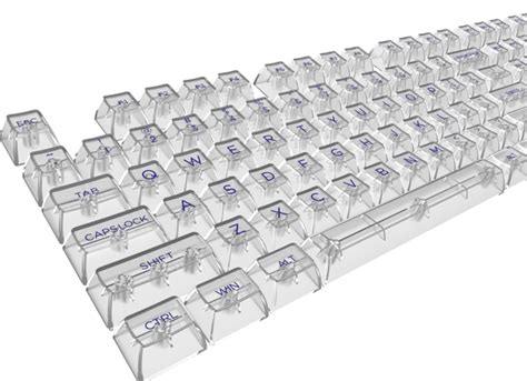 Akko Clear Transparent Keycap Sets (Full Transparent) Purple Character