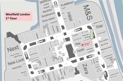 Westfield London Map Of Stores - Dyanna Louisette