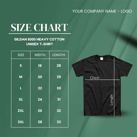 Gildan 5000 Size Chart, Size Chart Gildan 5000, Size Chart for Shirts ...