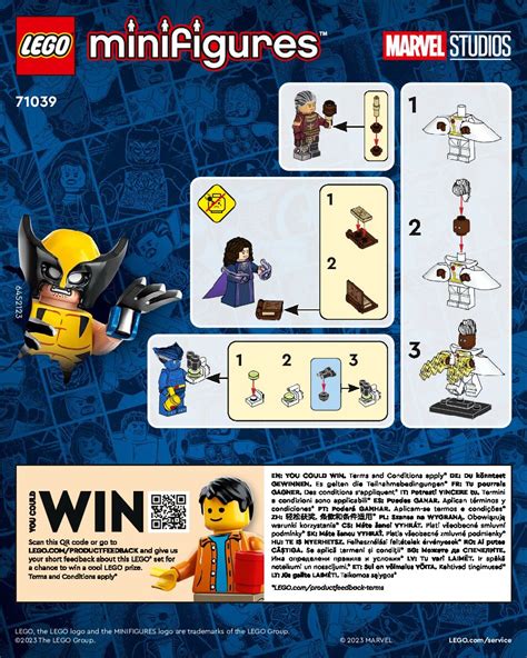 Lego 71039 LEGO® Minifigures Marvel Series 2 Instructions