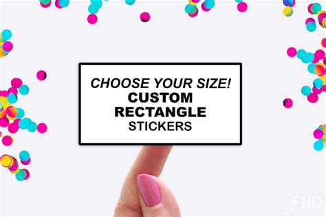 Custom Rectangle Stickers - Custom Labels - Rectangle Labels - Custom Clear Stickers - Custom ...
