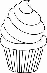 Free Printable Birthday Cupcake Template sketch template