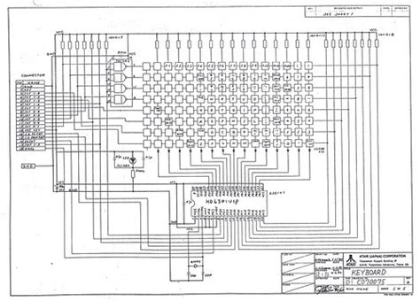 Atari ST Keyboard Schematic #2 | This is the second schemati… | Flickr