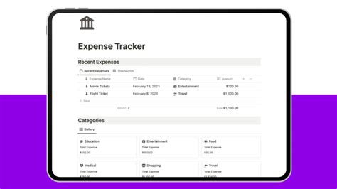 Notion Expense Tracker