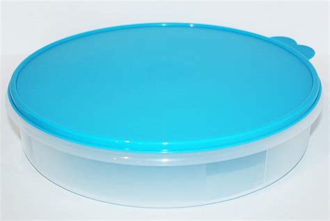 Tupperware Récipient de rangement rond transparent avec joint bleu : Amazon.ca: Maison