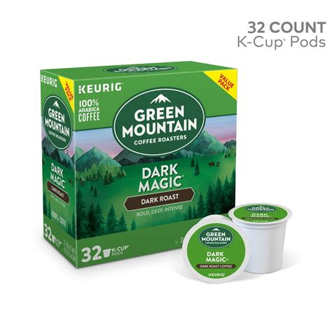 Green Mountain Coffee Dark Magic K-Cup Pods, Dark Roast, 32 Count for Keurig Brewers - Walmart ...