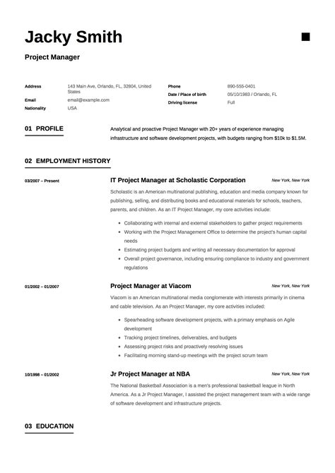 Resume - Project Manager-11 | Resumeviking.com