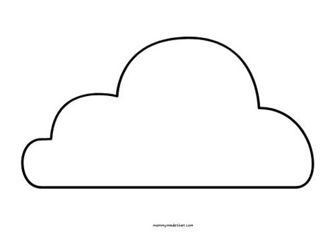 Free Printable Cloud Templates for Fun Spring Crafts