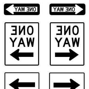 One Way Sign Vector at Vectorified.com | Collection of One Way Sign ...