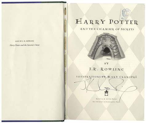 Lot Detail - J.K. Rowling Signed First U.S. Printing of ''Harry Potter ...