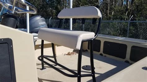 Powder Coated Leaning Post with Cushion - Boat Seat