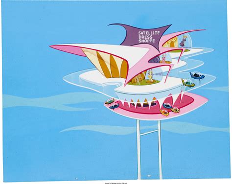 The Jetsons Satellite Dress Shop Background (Hanna-Barbera, 1962 ...