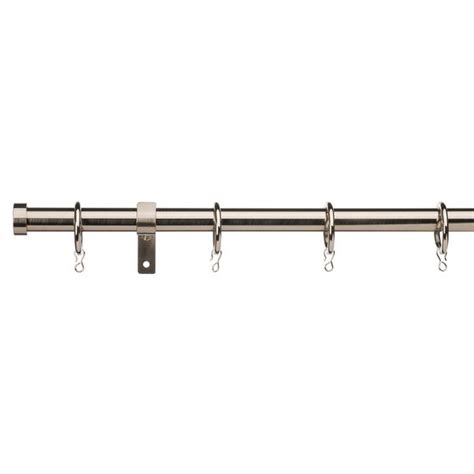 Trinity Satin Steel Extendable Curtain Pole Dia. 16/19mm | Dunelm