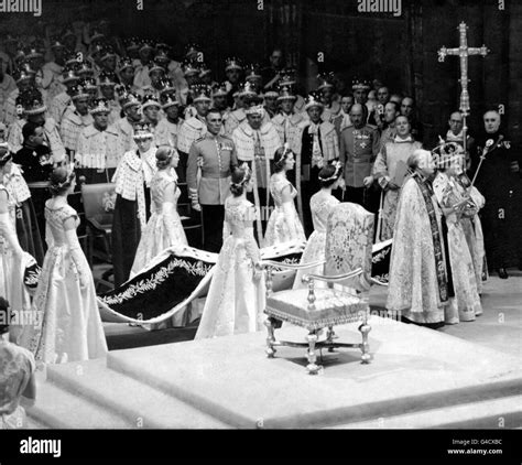 Queen Elizabeth II after her coronation at Westminster Abbey, London ...