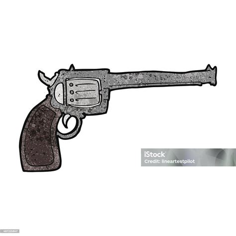 Pistol Kartun Ilustrasi Stok - Unduh Gambar Sekarang - Aneh - Konsep, Clip art, Doodle - iStock