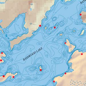 Map 10A - Basswood Lake Depth Contour Map – McKenzie Maps