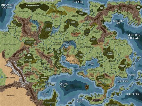 World of Greyhawk Overland Map | Inkarnate - Create Fantasy Maps Online