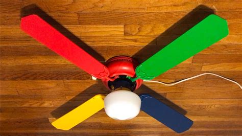 Mainstays Hugger Ceiling Fan 42" (Rainbow) - YouTube