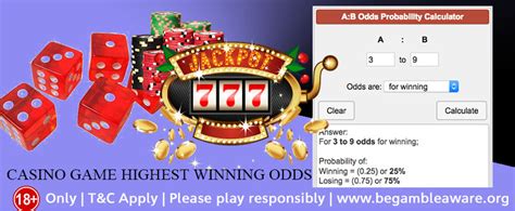 Which Casino Game has the Highest Winning Odds?