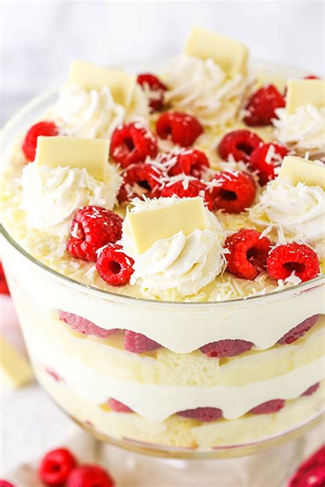 White Chocolate Raspberry Trifle - Easy No-Bake Holiday Dessert ...