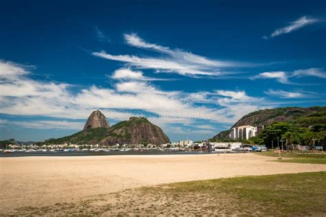 Botafogo Beach and Sugarloaf Mountain Editorial Stock Photo - Image of ...