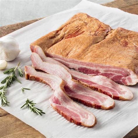 Applewood Smoked Uncured Slab Bacon ‣ Berkwood Farms