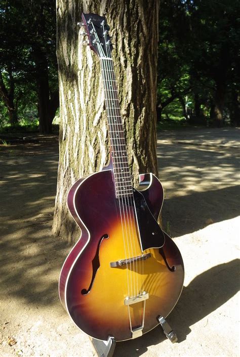 CHAKI archtop Guitar Purple sunburst"Murachaki" (No label prototype or ...