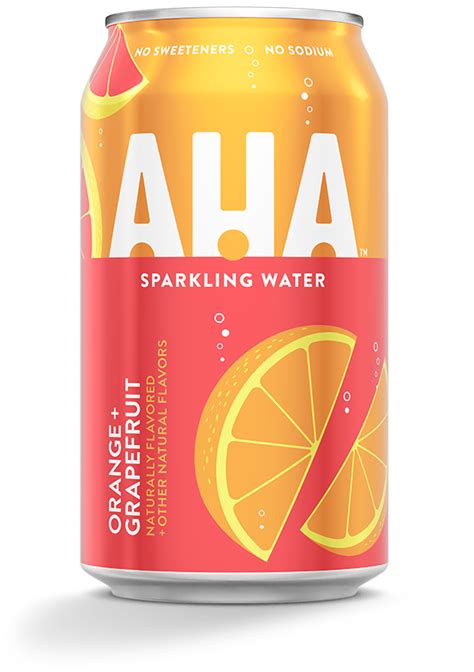 Aha Orange + Grapefruit Sparkling Water Review | Seltzer Nation