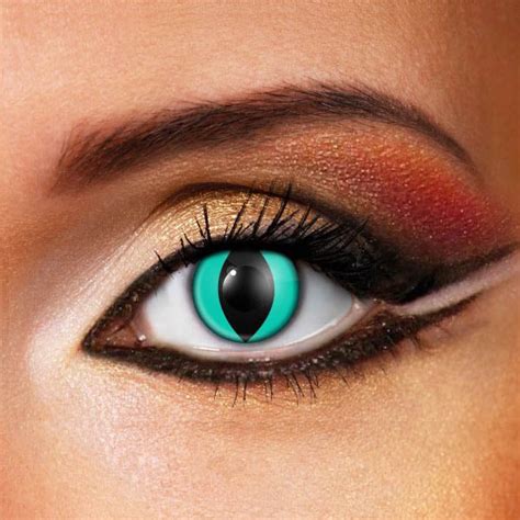 Aqua Cat Eye Contact Lenses | Cat Eye Contacts – iCrazyAngel