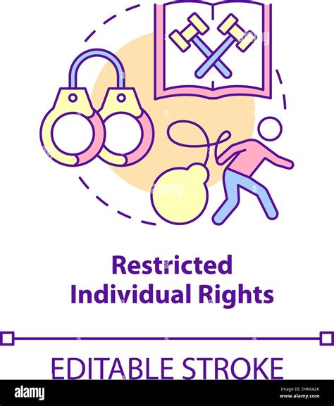 Restricted individual rights concept icon Stock Vector Image & Art - Alamy