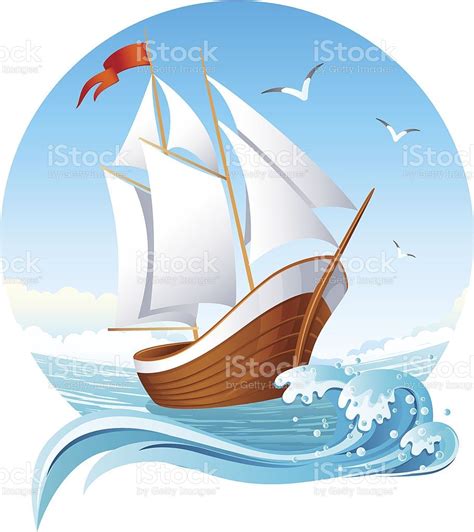 sailing ship | Boat art, Illustration, Ship vector