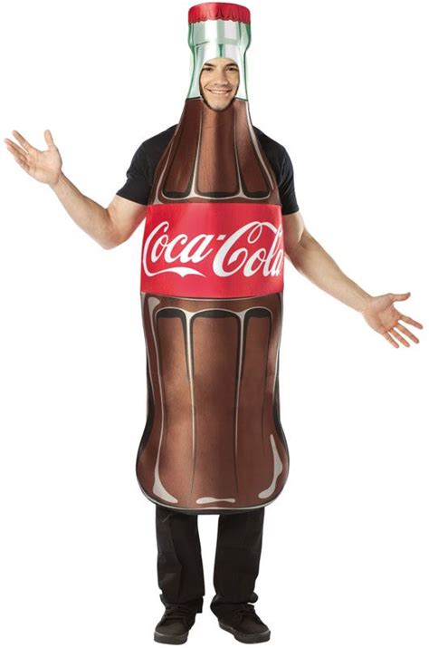 Coca Cola Coke Bottle Adult Costume - Pair with a Polar Bear Costume! $49.95 #costumes Food ...