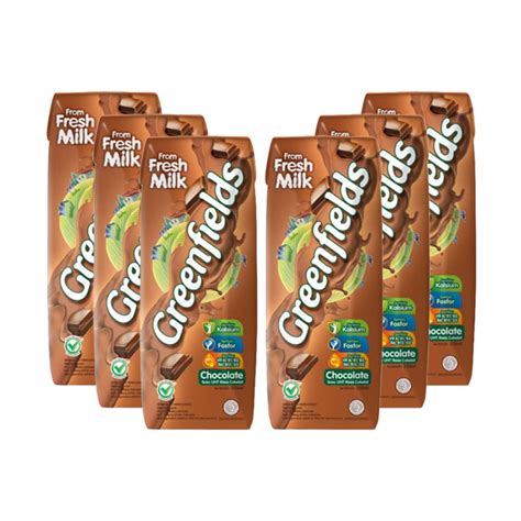 Promo Greenfields UHT Milk Chocolate [250 mL/6 pcs] Diskon 17% di ...