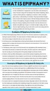 Epiphany: Definition and Examples in Spoken Language and Literature • 7ESL