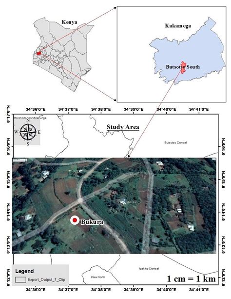 1: Map indicating the study site in Kakamega County | Download Scientific Diagram