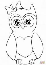 Cutest Cartoon Owl Coloring Page  Free Printable Coloring Pages sketch template