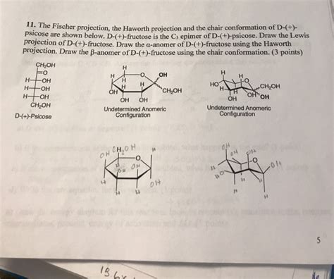 Solved II. The Fischer projection, the Haworth projection | Chegg.com