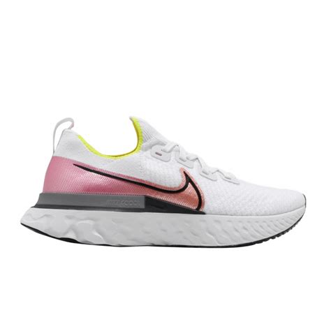 Nike React Infinity Run Flyknit Platinum Tint Black Pink Blast CD4371004 - KicksOnFire.com