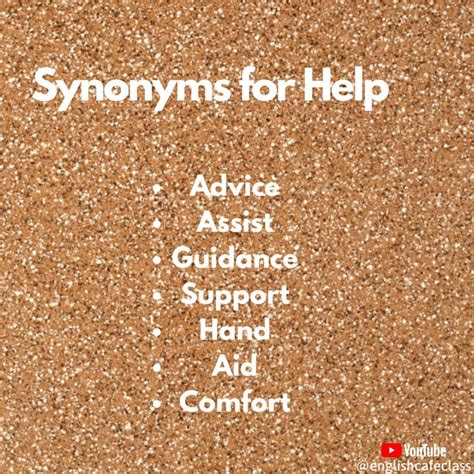 Synonyms for Help! | Learn english, English vocabulary, English adjectives