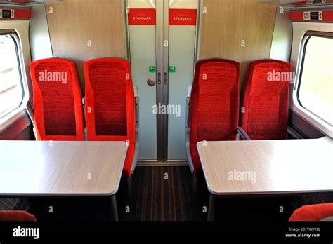 Standard class seating in the new LNER Azuma 800 class Intercity ...