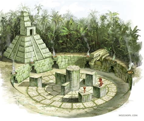 Mayan puzzle, mozchops . | Mayan art, Landscape background, Color of life