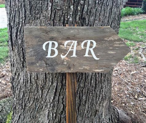 Bar Sign Rustic Wedding Bar Sign Wooden Bar Signs Bar Signs | Etsy