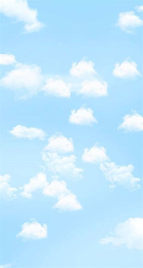 Download Sky Blue Clouds Aesthetic Phone Wallpaper | Wallpapers.com