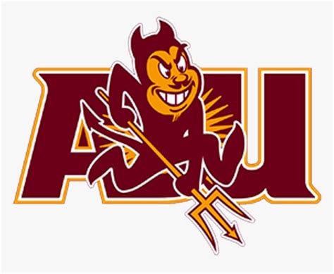 Transparent Arizona State University Logo Png - Mascot Arizona State ...