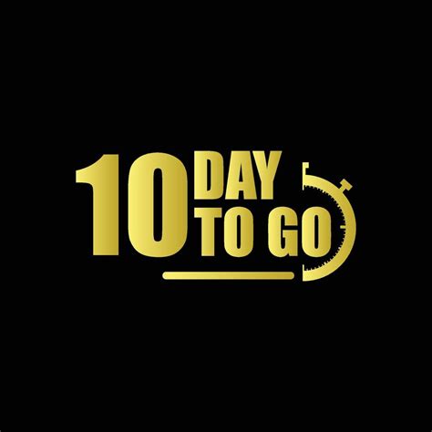 10 days to go Gradient button. Vector stock illustration 12508066 Vector Art at Vecteezy