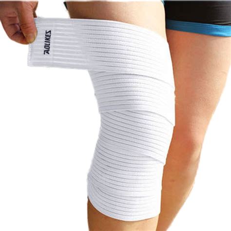 Elastic Knee Pad Support Wrap Compression Bandage Sports Brace Belt - Walmart.com